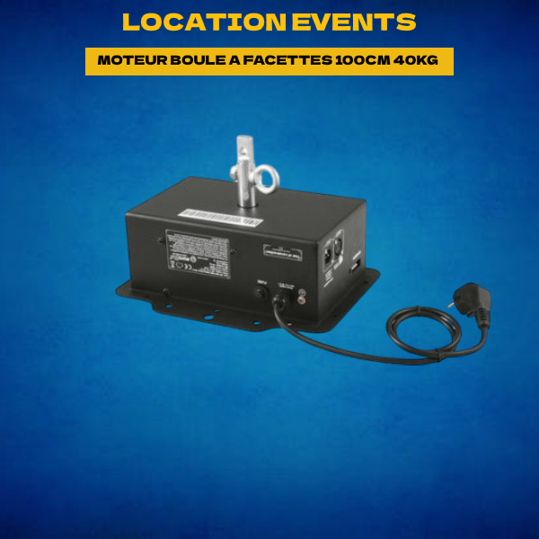 Location MOTEUR BOULE A FACETTES 100CM 40KG DMX