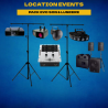 Location pack son et lumiere - 70 A 200 personnes - EVO