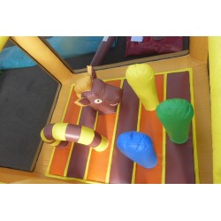 Location structure gonflable bouncer westerne obstacles