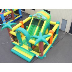 Location structure gonflable COMPLEXE TOBOGGAN 230 TUNNEL Jungle