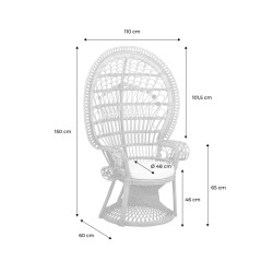 Location FAUTEUIL EMMANUEL avec coussin d'assise L 110 x p 60 x h150cm